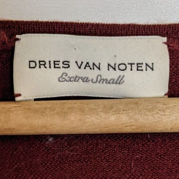 DRIES Van Noten | Merino wool V-neck sweater - Picture 4 of 7